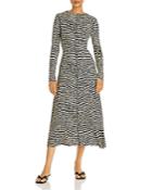 Proenza Schouler White Label Long Sleeve Jersey Midi Dress