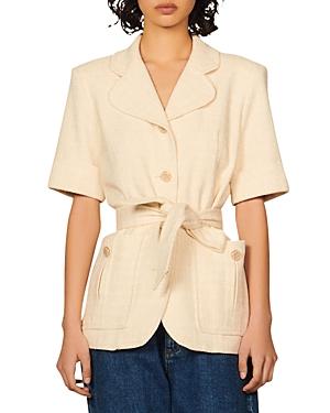 Sandro Truman Belted Jacket