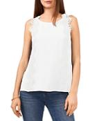 Vince Camuto Sleeveless Lace Trim Top