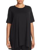 Eileen Fisher Plus Elbow-sleeve Tunic Top