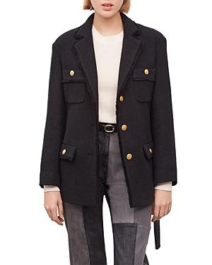 Gerard Darel Naomi Belted Tweed Jacket
