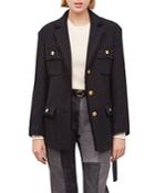Gerard Darel Naomi Belted Tweed Jacket