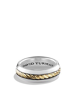 David Yurman Cable Classic Ring With 18k Gold