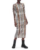 Ted Baker Margeet Mesh Bodycon Midi Dress