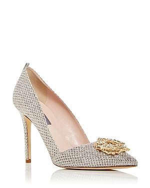 Sjp By Sarah Jessica Parker Women's Gloria Embellished Glitter Pumps