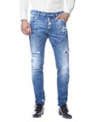 Dsquared2 Cool Guy Slim Fit Jeans In Light Blue Marks