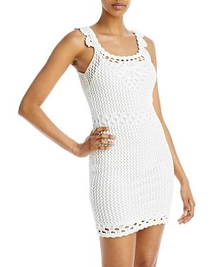 Aqua Marled Crocheted Sleeveless Dress - 100% Exclusive