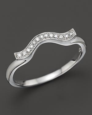 Dana Rebecca Designs 14k White Gold And Diamond Sylvie Rose Wave Ring
