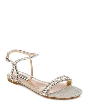 Badgley Mischka Women's Thora Embellished Flat Sandals