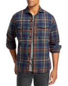 Sid Mashburn Cpo Cotton Plaid Shirt Jacket
