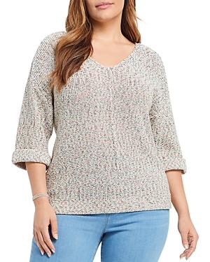 Nic+zoe Plus Rainbow Mix Sweater