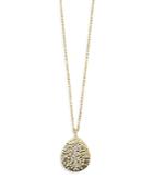 Ippolita 18k Yellow Gold Stardust Crinkle Pendant Necklace With Diamonds, 18