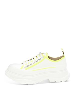Alexander Mcqueen Women's Tread Slick Neon Low Top Platform Sneakers