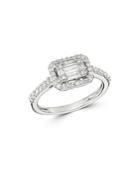 Bloomingdale's Diamond Mosaic Ring In 14k White Gold, 0.50 Ct. T.w. - 100% Exclusive