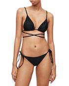 Allsaints Rosa Crossover Triangle Bikini Top