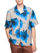 Paul Smith Floral Gents Short Sleeve Regular Fit Button Down Camp Shirt