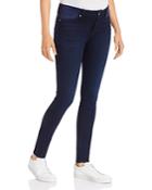 7 For All Mankind Skinny Maternity Jeans In Dark Blue