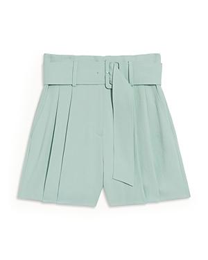 Sandro Artus Belted High Rise Shorts
