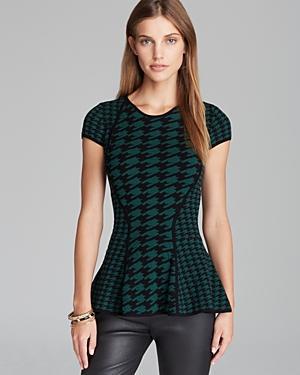 Torn By Ronny Kobo Top - Vivienne Peplum