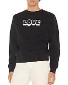 Sandro Embroidered Love Crew Sweatshirt