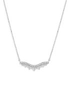 Bloomingdale's Diamond Chevron Bar Pendant Necklace In 14k White Gold, 0.50 Ct. T.w. - 100% Exclusive
