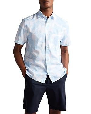 Ted Baker Telfrd Short Sleeve Floral Print Shirt