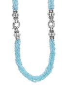 Lagos Sterling Silver Maya Escape Blue Apatite Convertible Bracelet And Necklace, 26