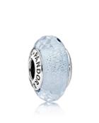 Pandora Charm - Sterling Silver & Glass Frosty Mint Shimmer