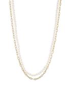 Nadri La Vie Nacre Pearl Layered Necklace In 18k Gold Plated, 15-19