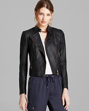 Michael Michael Kors Leather Moto Jacket