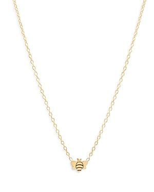 Zoe Chicco 14k Yellow Gold Itty Bitty Bee Pendant Necklace, 16