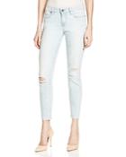 Paige Denim Verdugo Distressed Skinny Ankle Jeans In Lainey Destructed