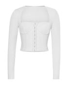 Jonathan Simkhai Shay Bodice Ribbed Top