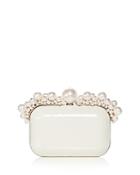 Jimmy Choo Cloud Small Leather & Faux Pearl Box Clutch