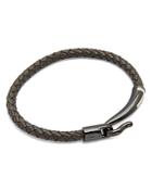 Ted Baker Chewer Clasp Woven Leather Bracelet
