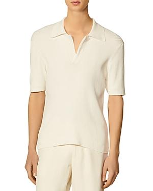 Sandro Paolo Ribbed Polo Shirt