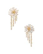 Kate Spade New York Sunny Mixed Cubic Zirconia Cluster & Fringe Drop Earrings In Gold Tone