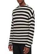 Allsaints Luca Striped Crewneck Sweater