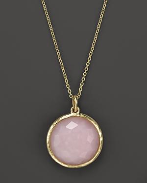 Ippolita 18k Lollipop Medium Round Pendant Necklace In Pink Opal, 16-18