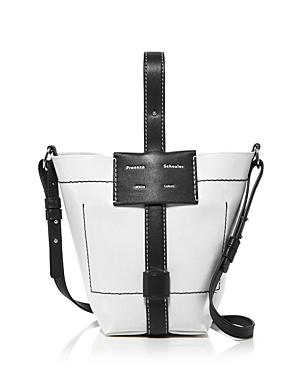 Proenza Schouler White Label Sullivan Small Coated Canvas Crossbody Bucket Bag