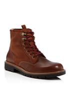 Cole Haan Grantland Plain Toe Lace Up Leather Boots