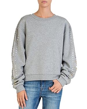The Kooples Studded-sleeve Sweatshirt