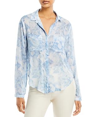 Bella Dahl Watercolor Print Button Down Blouse