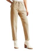 Ted Baker Grenala Barrel Jeans In Gray