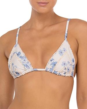 Peony Triangle Bikini Top