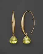 14k Yellow Gold Large Sweep Earrings With Lemon Quartz - 100% Exclusive