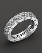 Roberto Coin 18k White Gold Pois Moi Diamond Pave Ring