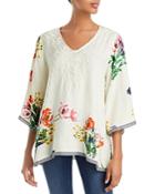 Johnny Was Samantha Floral Peasant Top