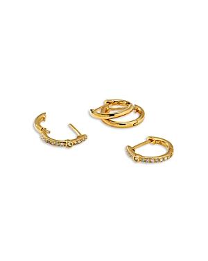 Nadri Pave Huggie Hoop Earrings, Set Of 2