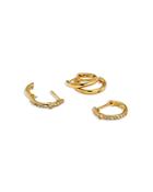 Nadri Pave Huggie Hoop Earrings, Set Of 2